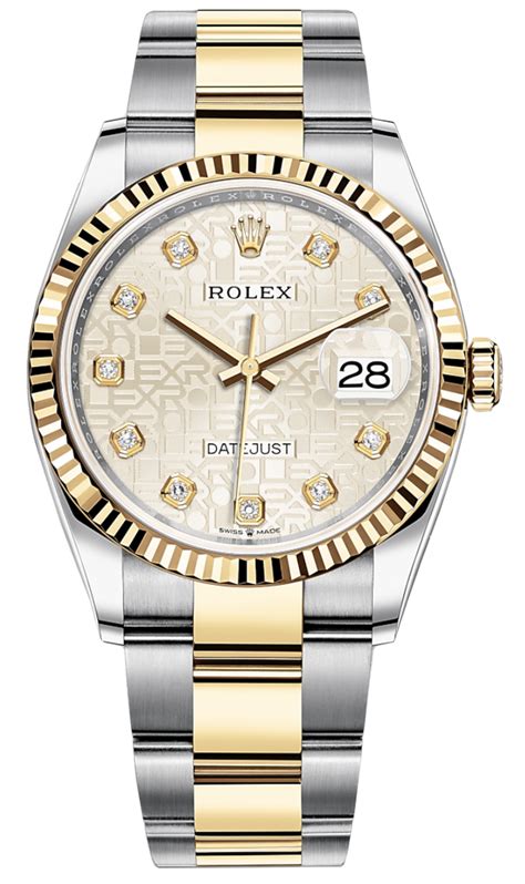 ladies 36mm yellow gold watch